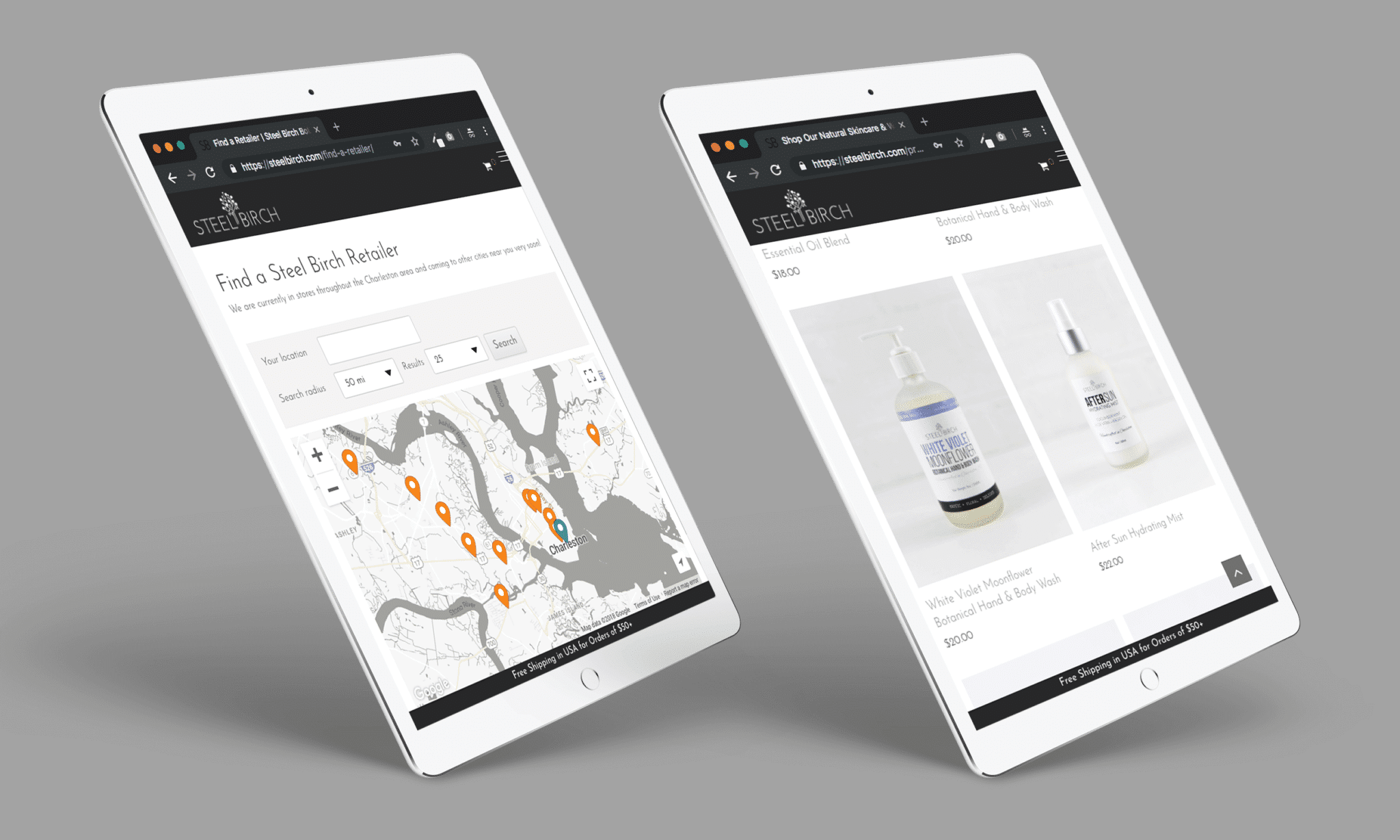 Peninsula Agency Responsive Website Design Tablets